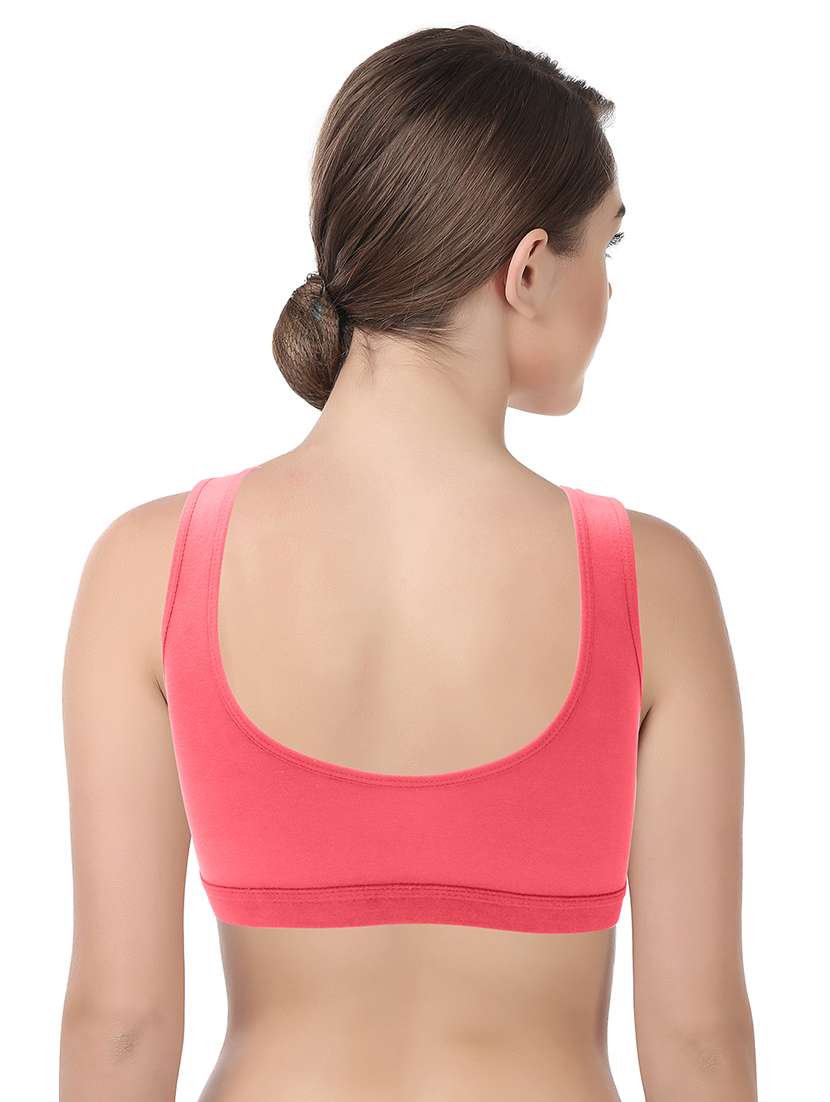 women solid non padded sports bra - 21940394 -  Standard Image - 2