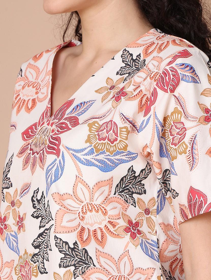women floral print nightwear pyjama set - 21940420 - Standard Image - 2