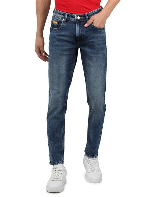 men mid rise full length denim jeans - 21940437 - Standard Image - 0