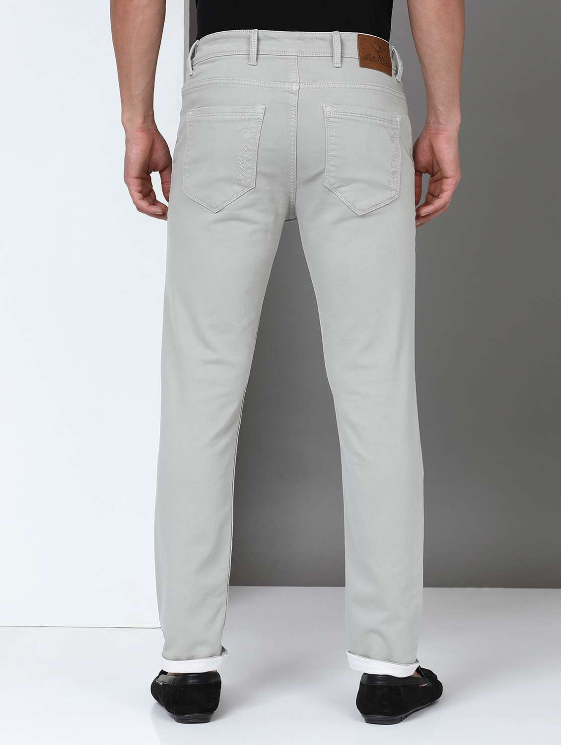 men solid mid rise full length jeans - 21940459 -  Standard Image - 2