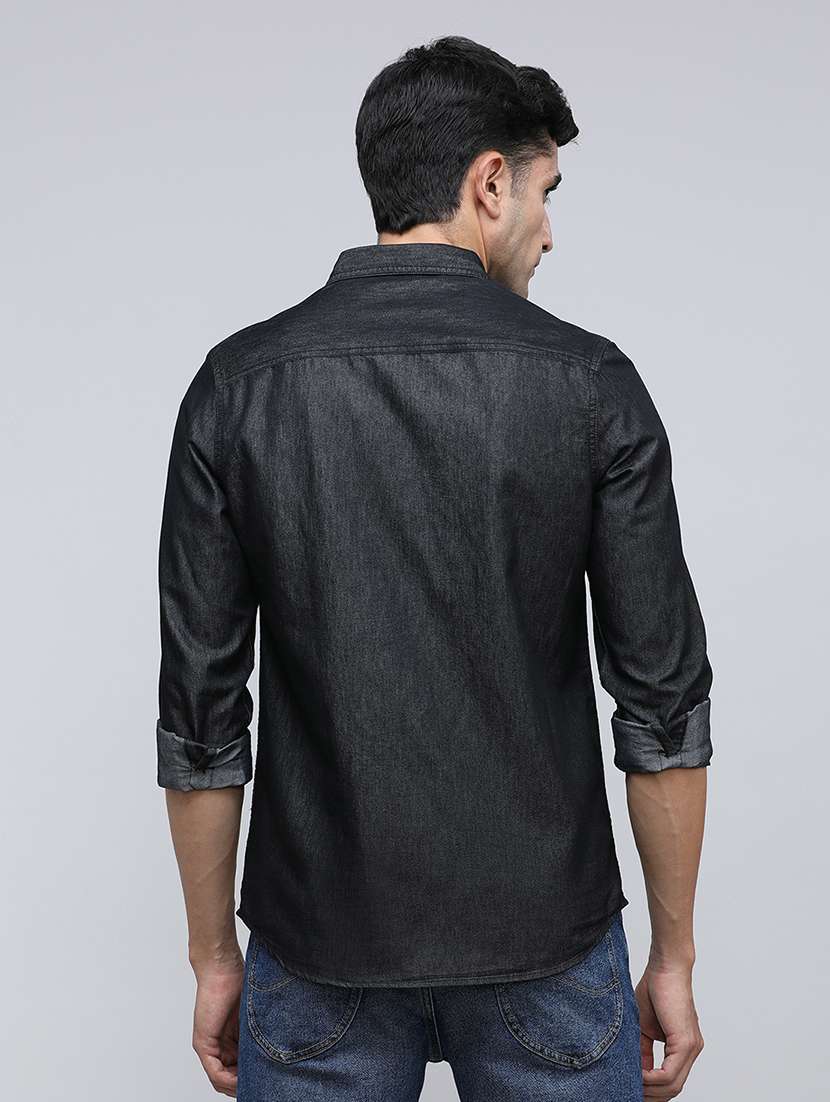 men printed long sleeve regular fit casual shirt - 21940473 -  Standard Image - 2