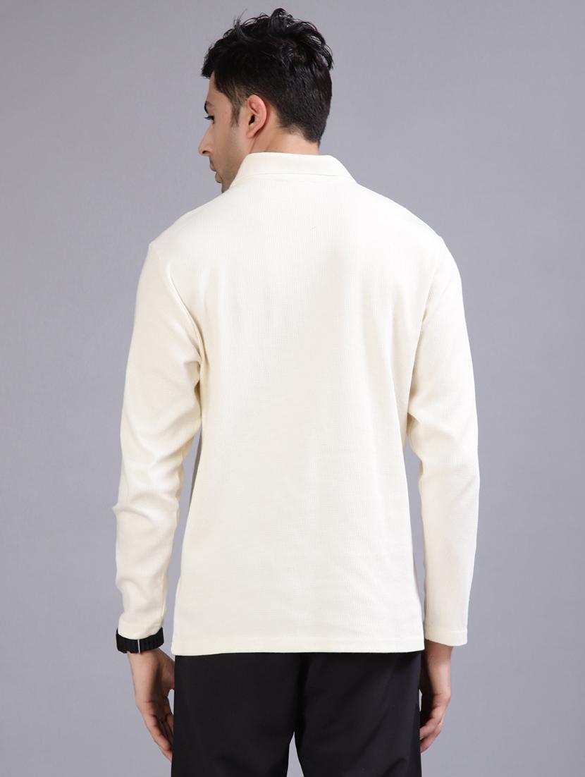 men solid long sleeve regular fit polo t-shirt - 21940484 - Standard Image - 2