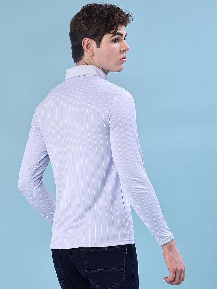men striped long sleeve slim fit t-shirt - 21940506 -  Standard Image - 2