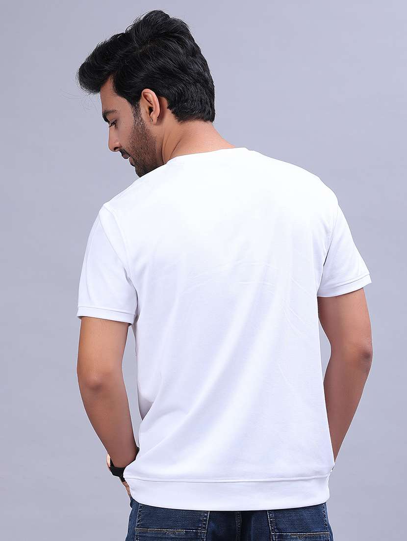 men solid short sleeve regular fit t-shirt - 21940524 - Standard Image - 2