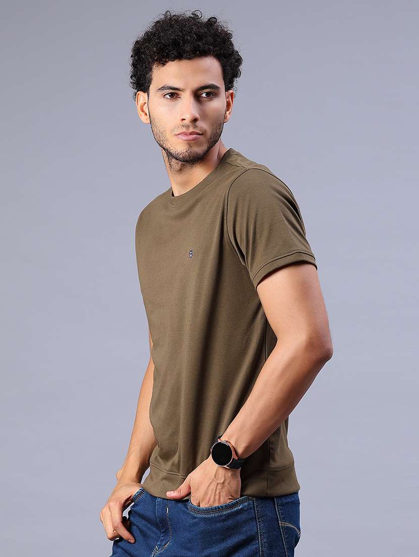 men solid short sleeve loose fit t-shirt - 21940556 -  Standard Image - 2
