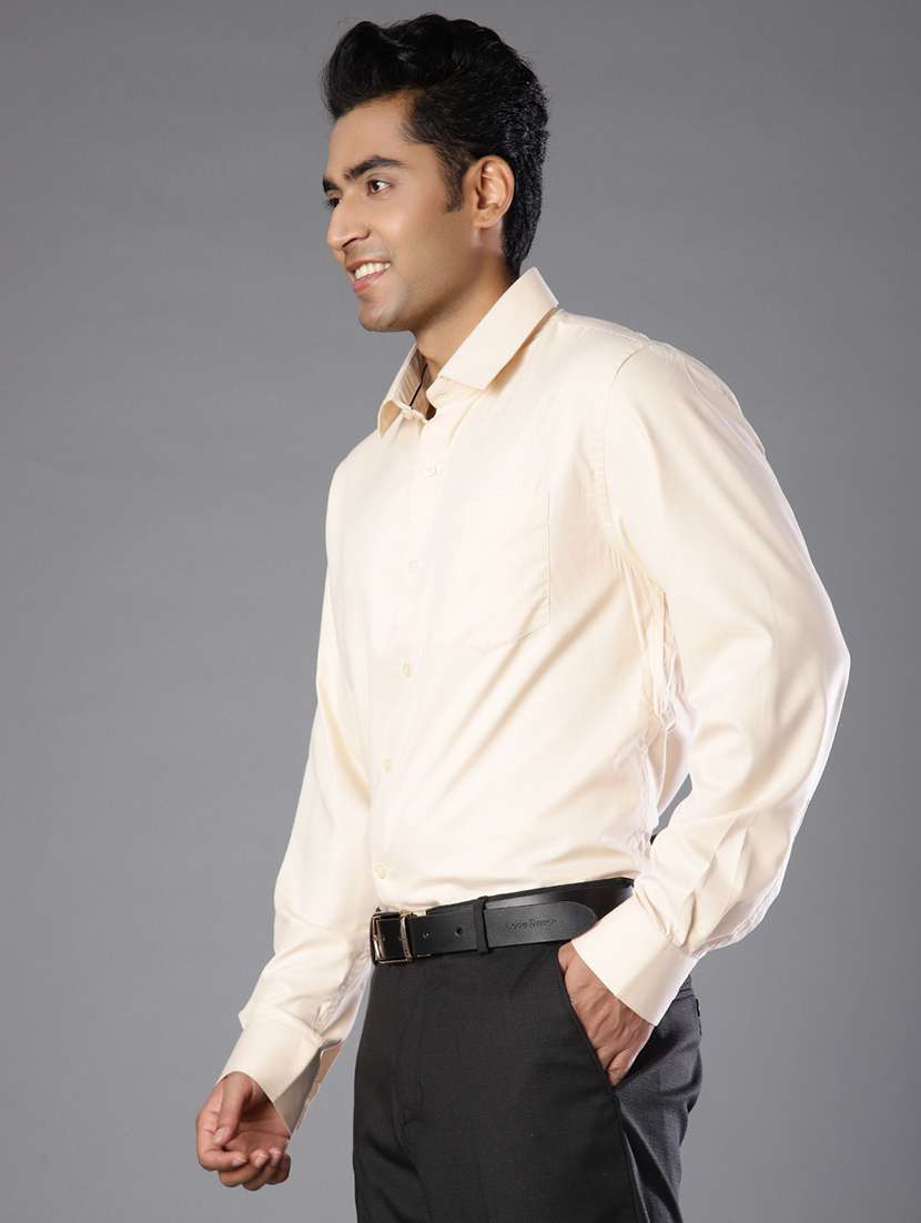 men solid long sleeve regular fit formal shirt - 21940622 -  Standard Image - 2