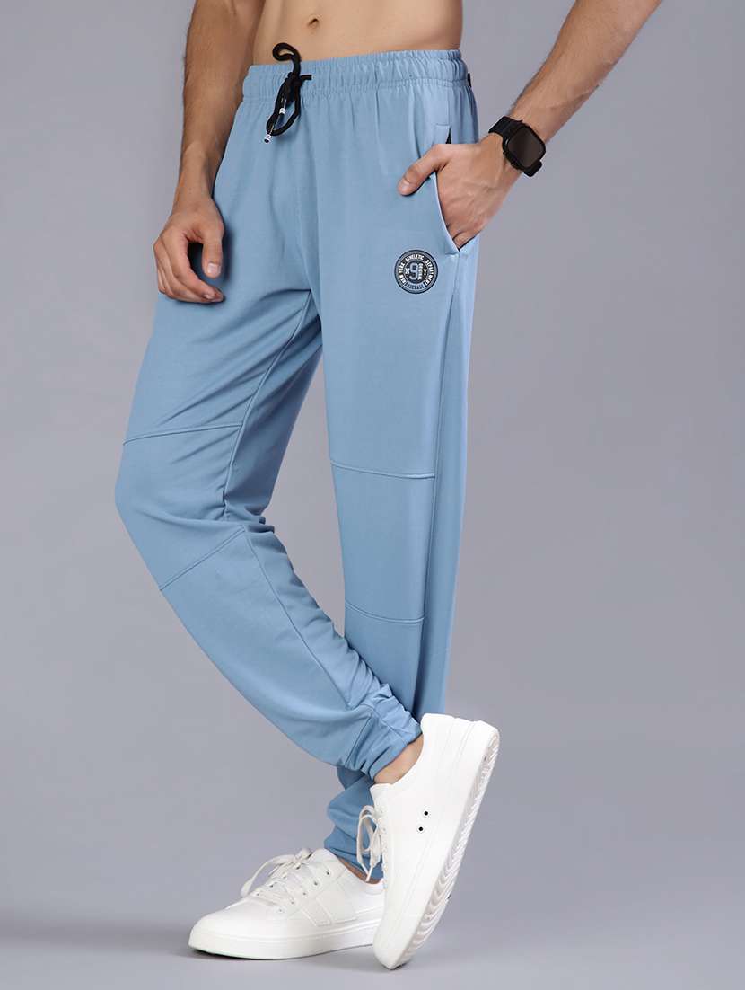 men solid mid rise regualr fit jogger - 21940708 -  Standard Image - 2