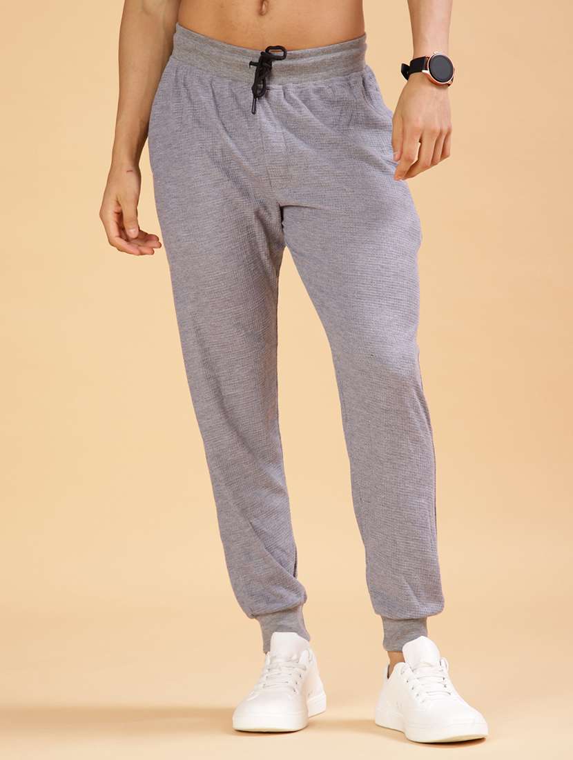 men solid mid rise jogger - 21940709 -  Standard Image - 2