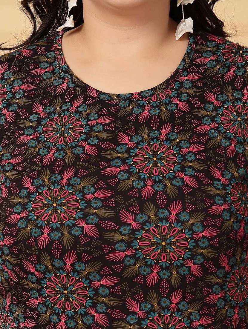 women plus size printed short sleeve t-shirt - 21940818 - Standard Image - 2
