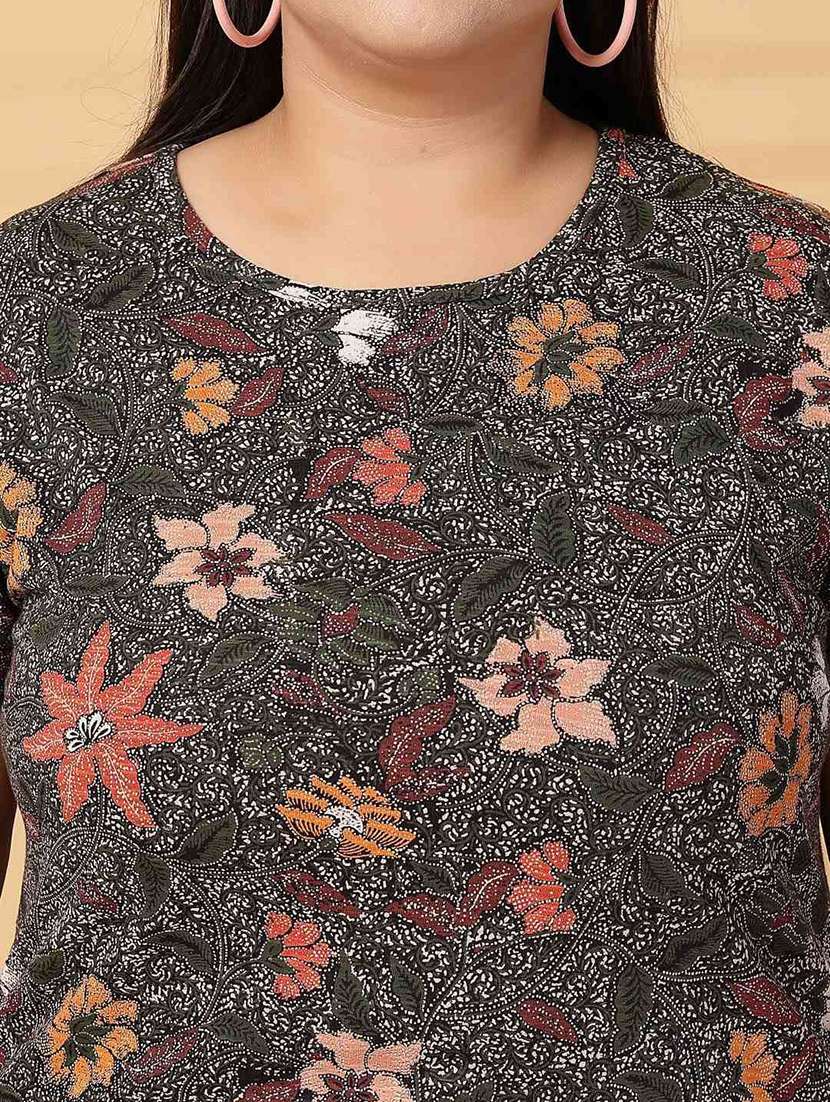 women plus size printed short sleeve t-shirt - 21940828 - Standard Image - 2
