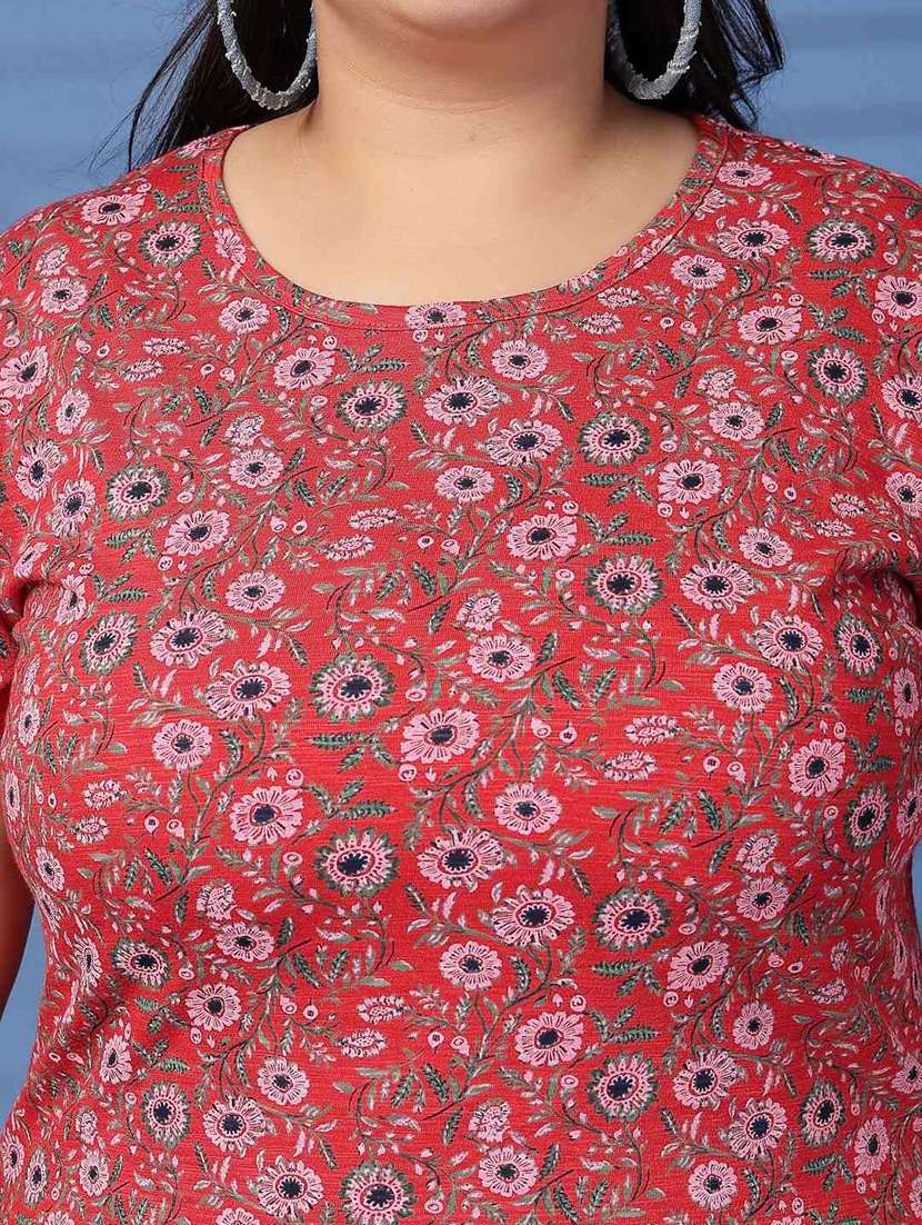 women plus size printed short sleeve t-shirt - 21940830 - Standard Image - 2
