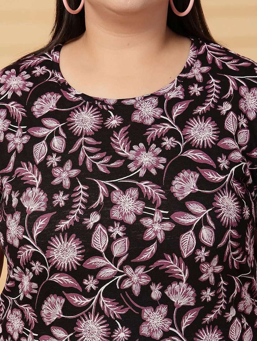 women plus size printed short sleeve t-shirt - 21940831 - Standard Image - 2