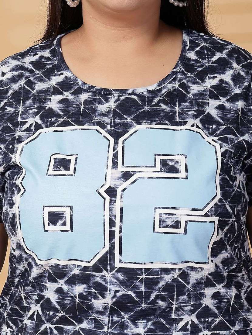 women plus size printed short sleeve t-shirt - 21940833 -  Standard Image - 2