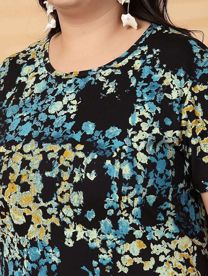 women plus size printed short sleeve t-shirt - 21940834 -  Standard Image - 2