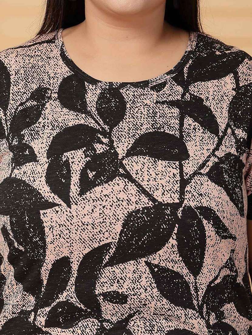women plus size printed short sleeve t-shirt - 21940845 - Standard Image - 2