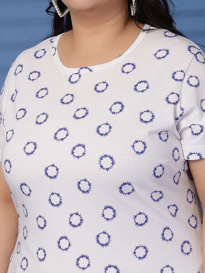 women plus size printed short sleeve t-shirt - 21940847 - Standard Image - 2