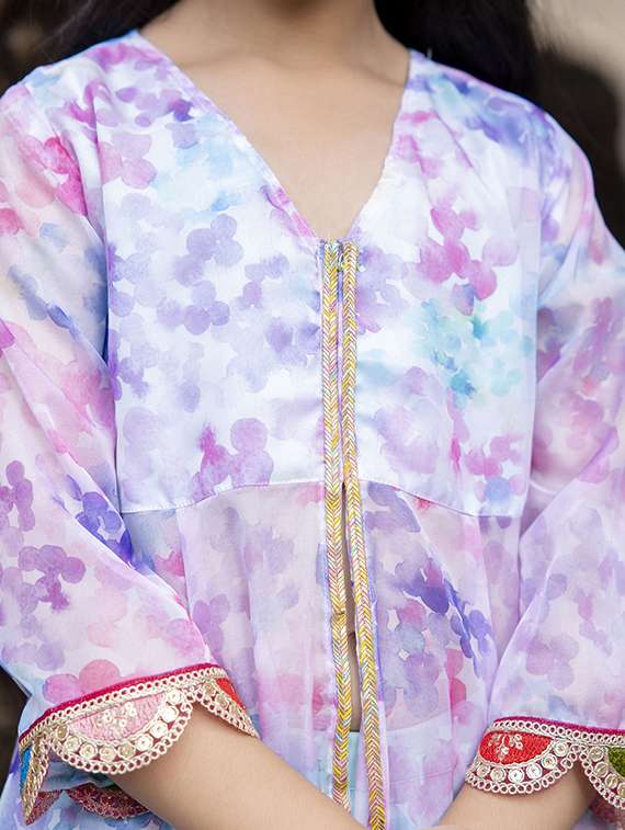 women printed v neck kurta skirt with dupatta set - 21941001 -  Standard Image - 2