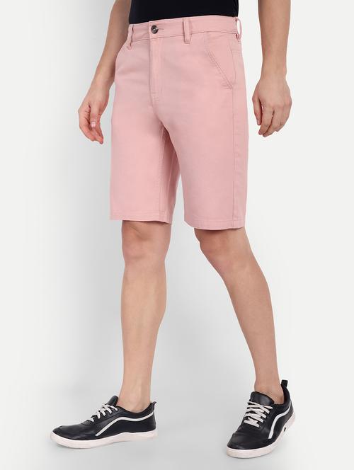 men solid mid rise regular fit shorts - 21941064 -  Standard Image - 0