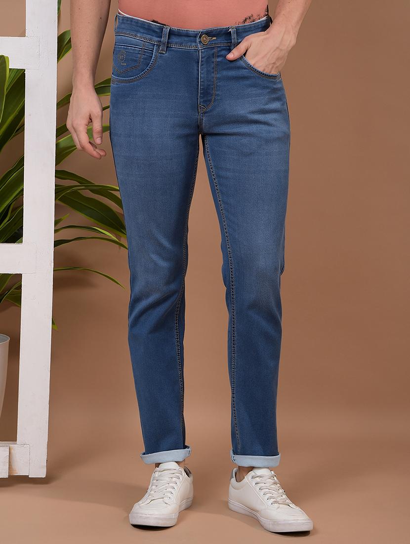 men washed mid rise full length jeans - 21941074 - Zoom Image - 0