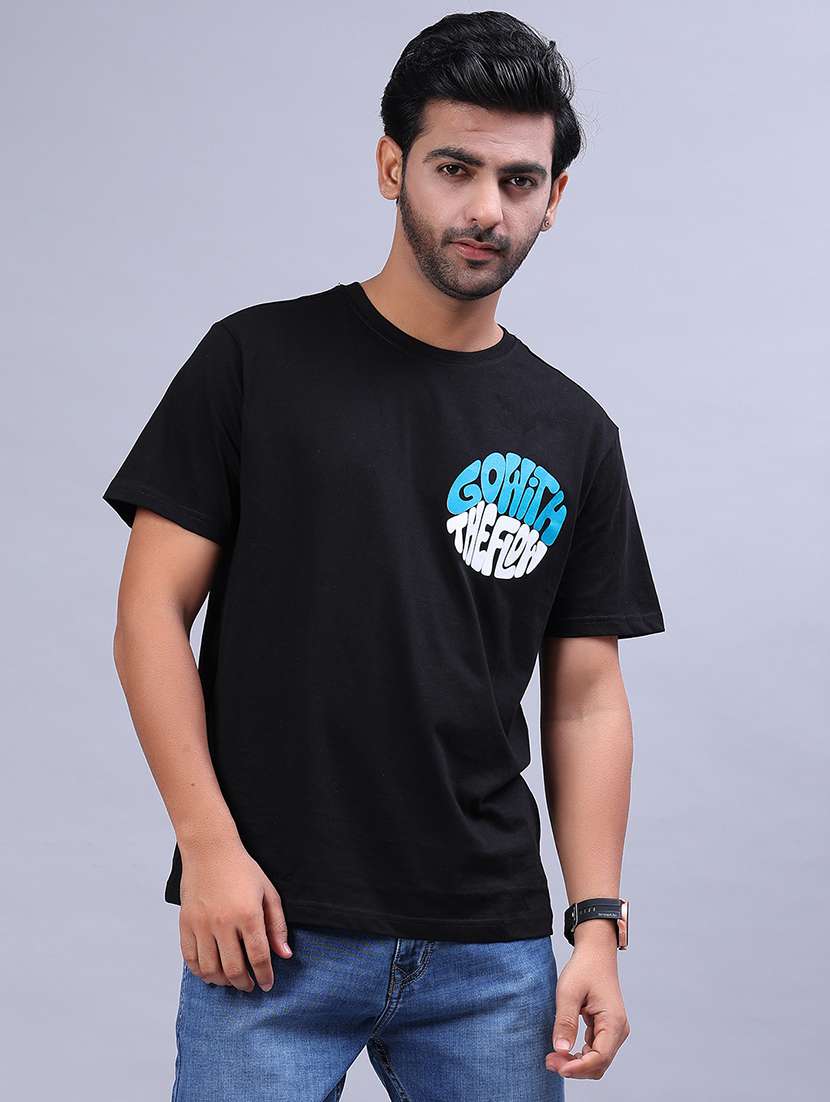 men printed short sleeve regular fit t-shirt - 21941130 -  Standard Image - 2