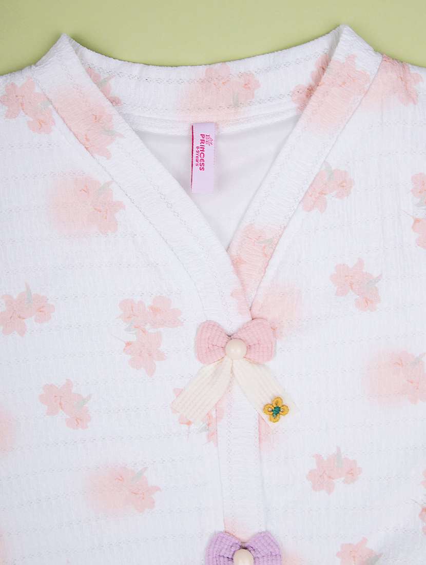 girls floral printed short sleeve top - 21941233 -  Standard Image - 2