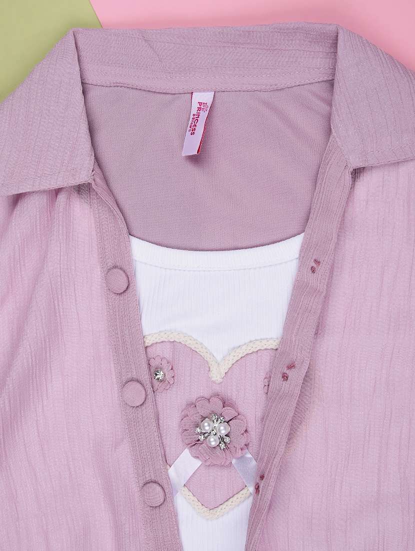 girls solid short sleeve top - 21941288 -  Standard Image - 2