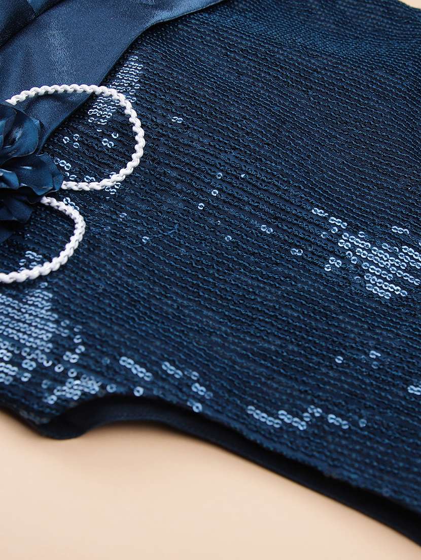 girls sequined sleeveless fit and flare dress - 21941319 -  Standard Image - 2