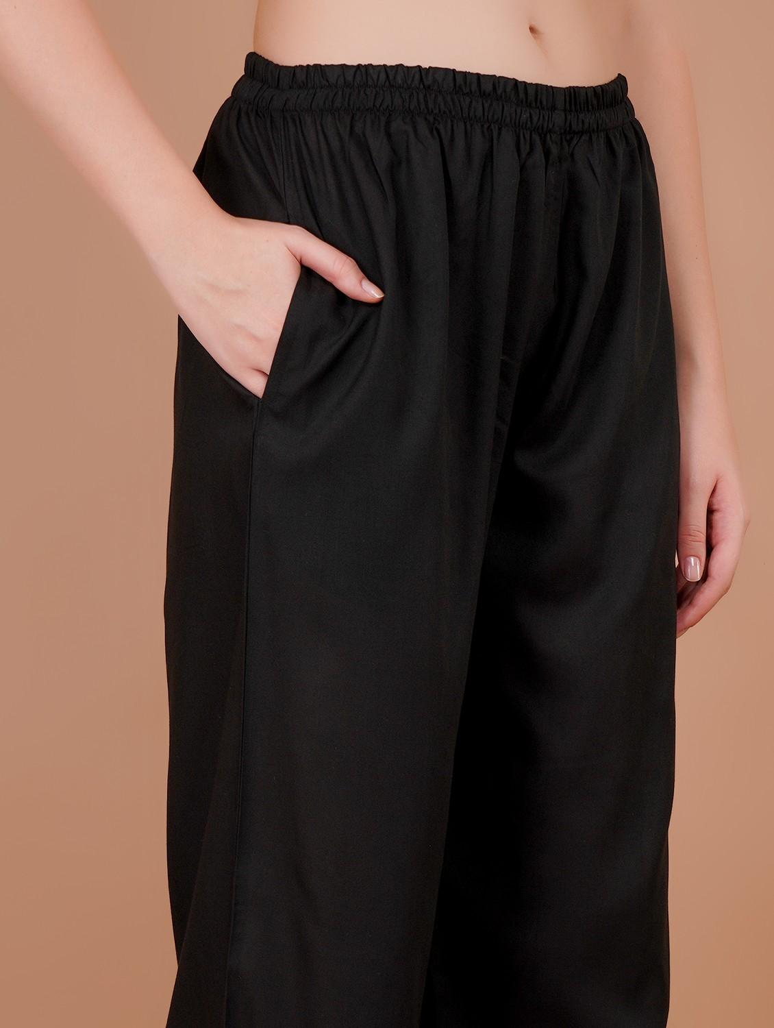 women pack of 2 solid straight palazzo - 21941353 - Standard Image - 7
