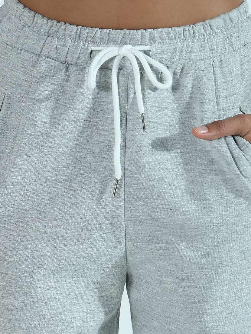 women solid mid rise regular fit jogger - 21941356 -  Standard Image - 2