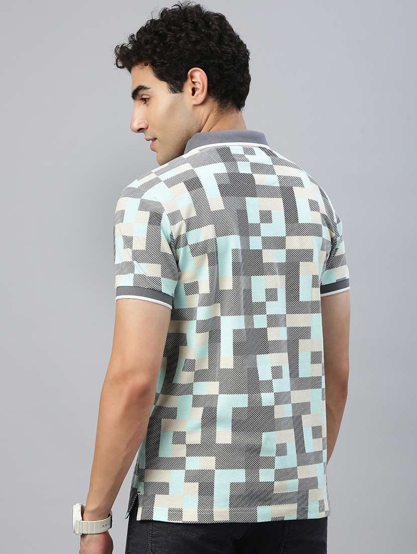 men printed short sleeve regular fit polo t-shirt - 21941401 -  Standard Image - 2