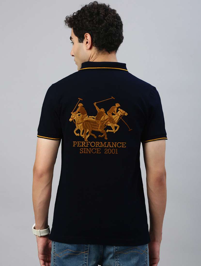 men printed short sleeve regular fit polo t-shirt - 21941408 -  Standard Image - 2