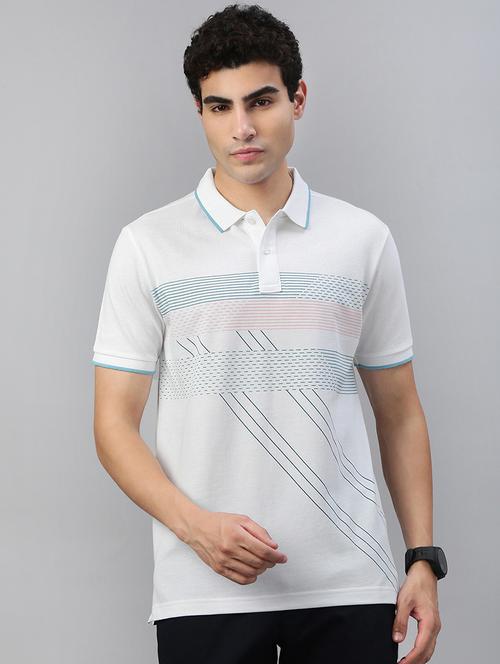 men printed short sleeve regular fit polo t-shirt - 21941409 - Standard Image - 0