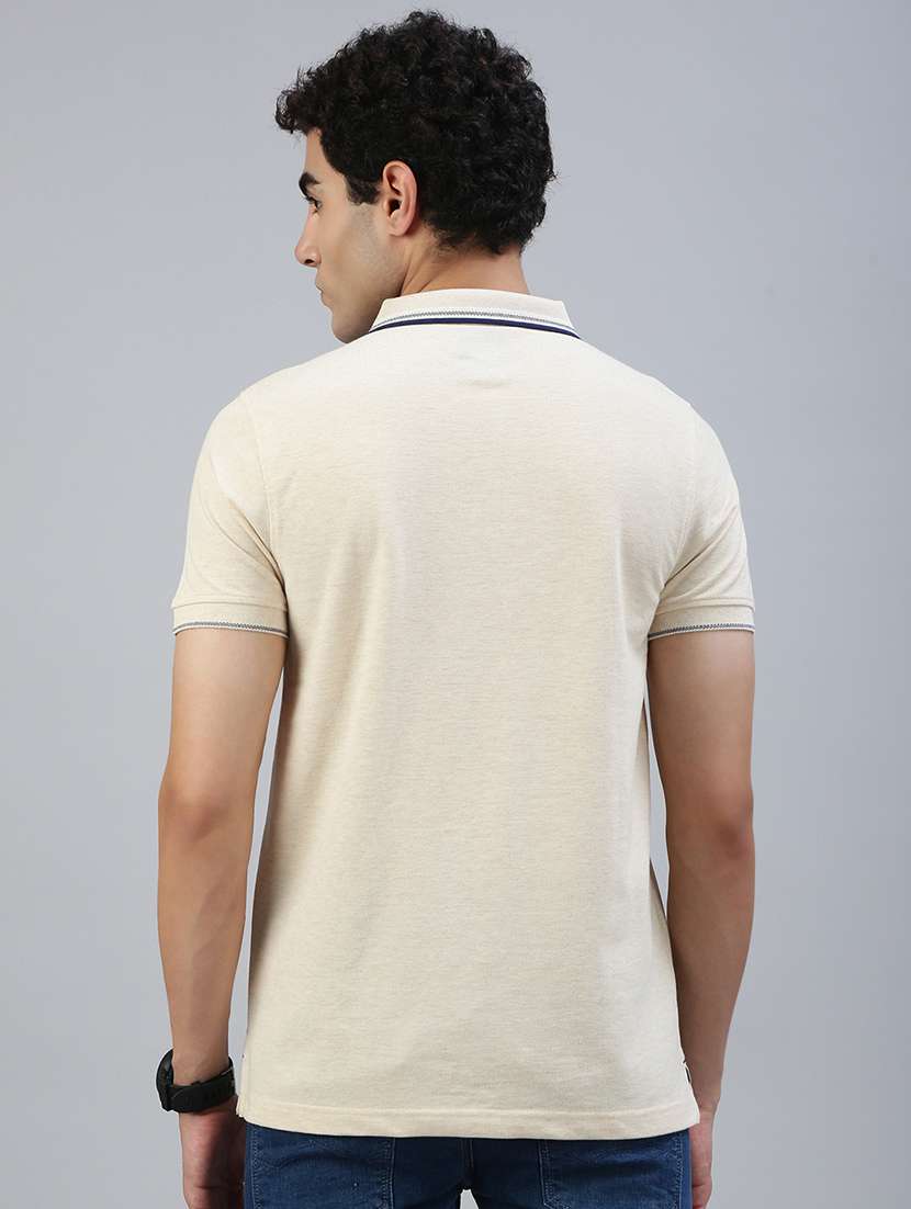 men solid short sleeve slim fit polo t-shirt - 21941419 -  Standard Image - 2