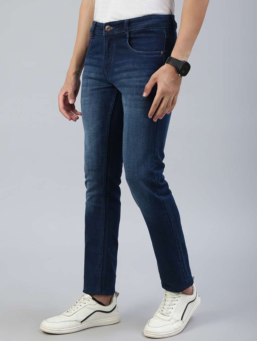 men washed mid rise ankle length jeans - 21941425 -  Standard Image - 2