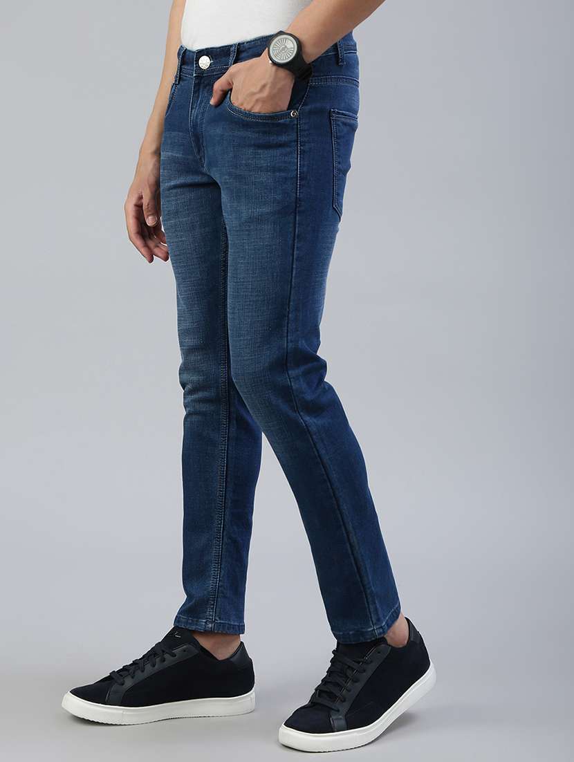 men washed mid rise ankle length jeans - 21941428 - Standard Image - 2