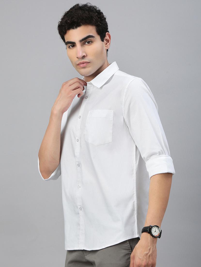 men solid long sleeve regular fit casual shirt - 21941449 - Standard Image - 2