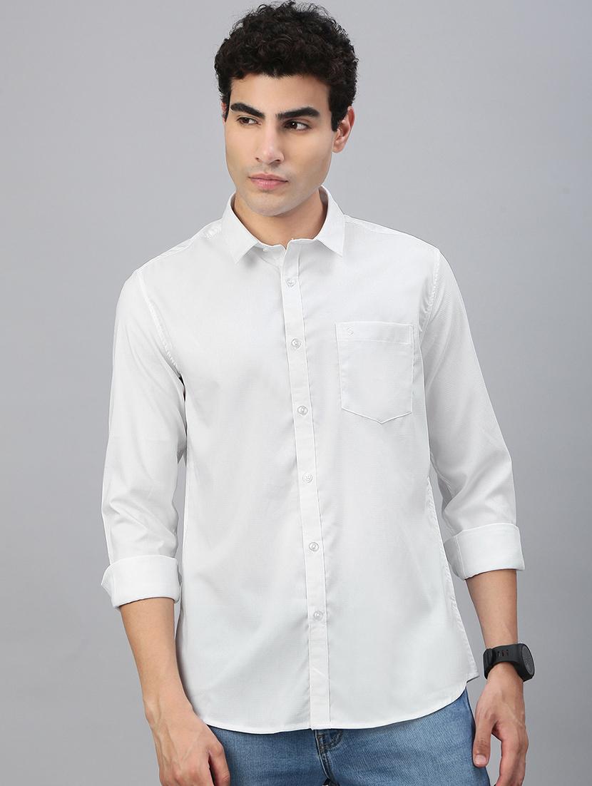 men solid short sleeve regular fit casual shirt - 21941451 - Standard Image - 2