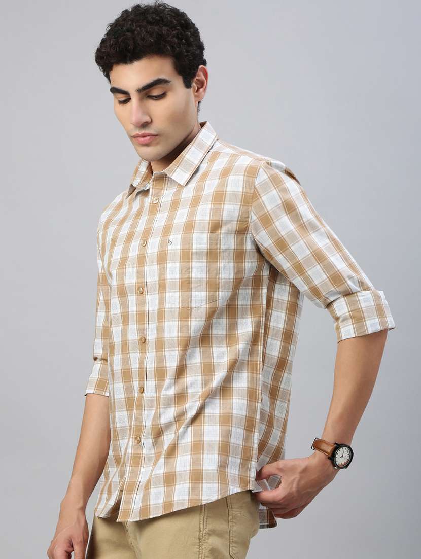 men checkered long sleeve regular fit casual shirt - 21941457 -  Standard Image - 2