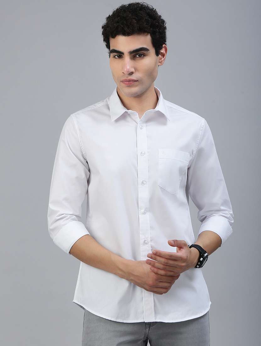 men solid long sleeve regular fit casual shirt - 21941486 -  Standard Image - 2