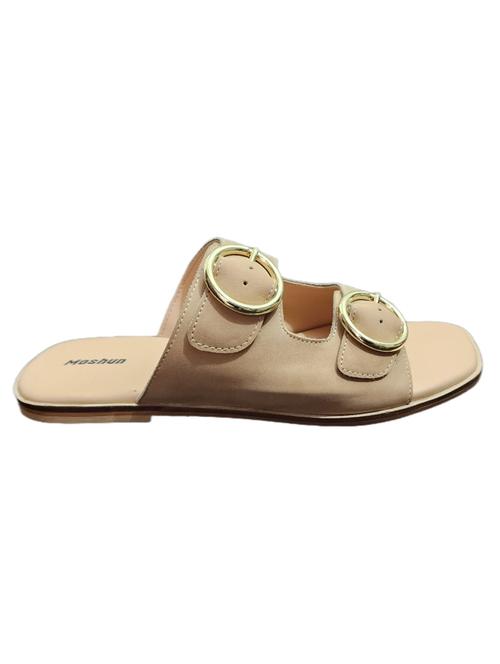 women solid slip on flat sandal - 21941573 -  Standard Image - 0