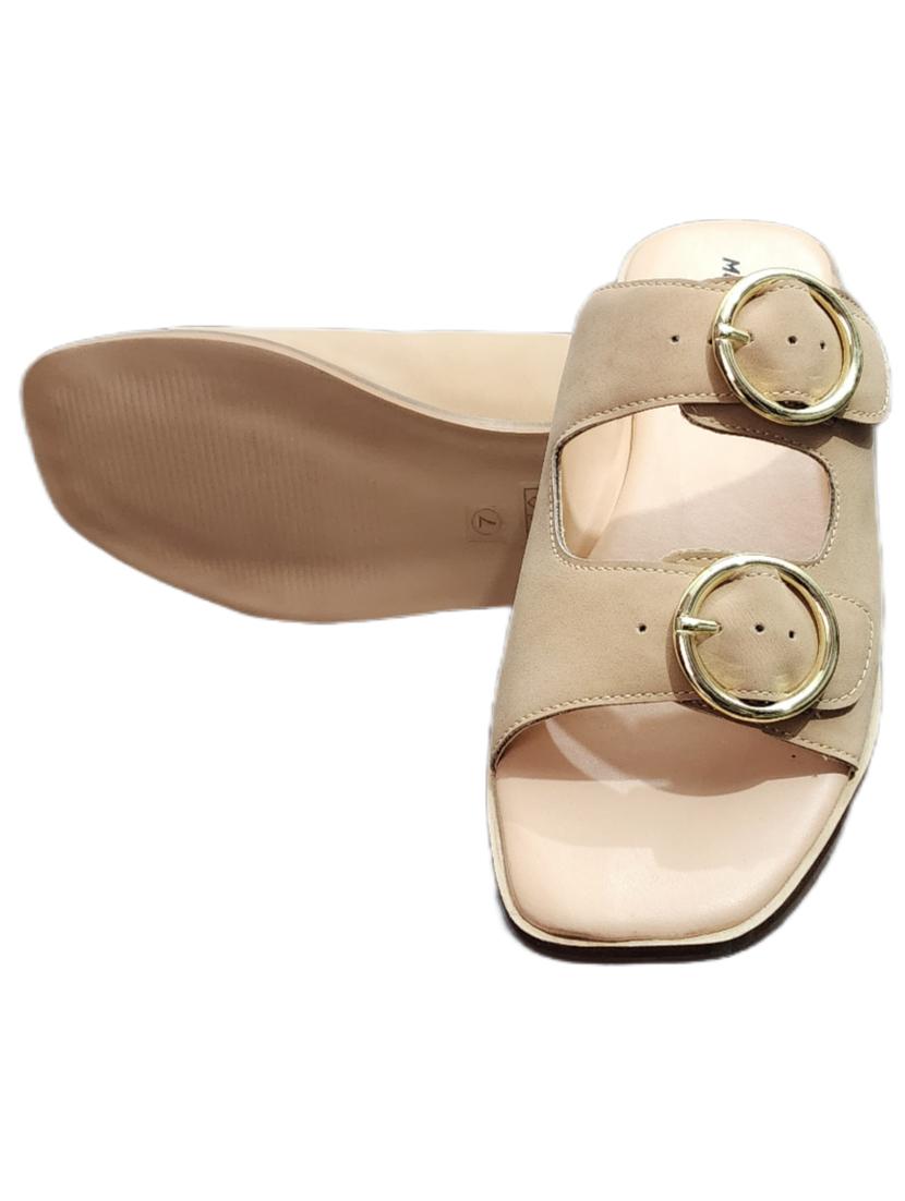 women solid slip on flat sandal - 21941573 - Standard Image - 2