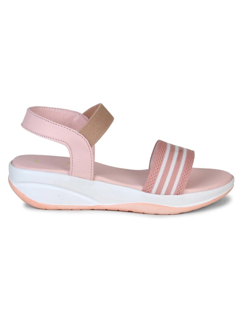 women pink ankle strap wedge - 21941586 - Standard Image - 2