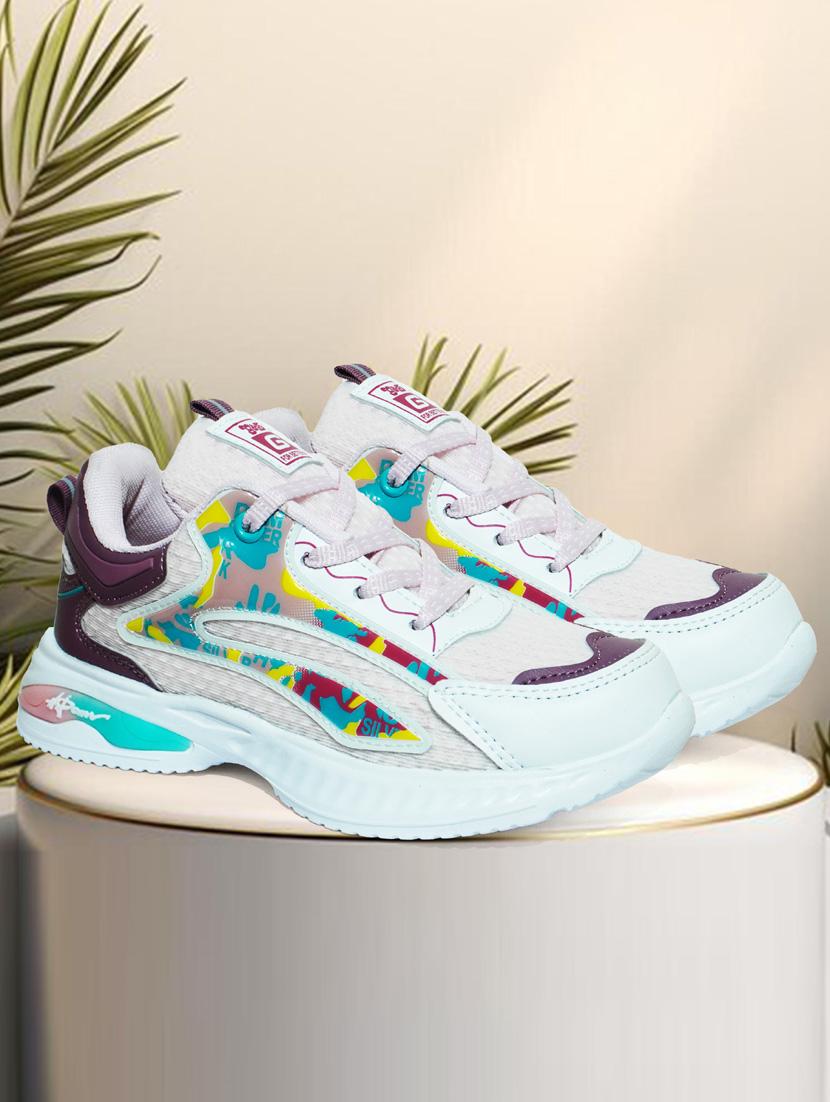 unisex printed lace up sport shoe