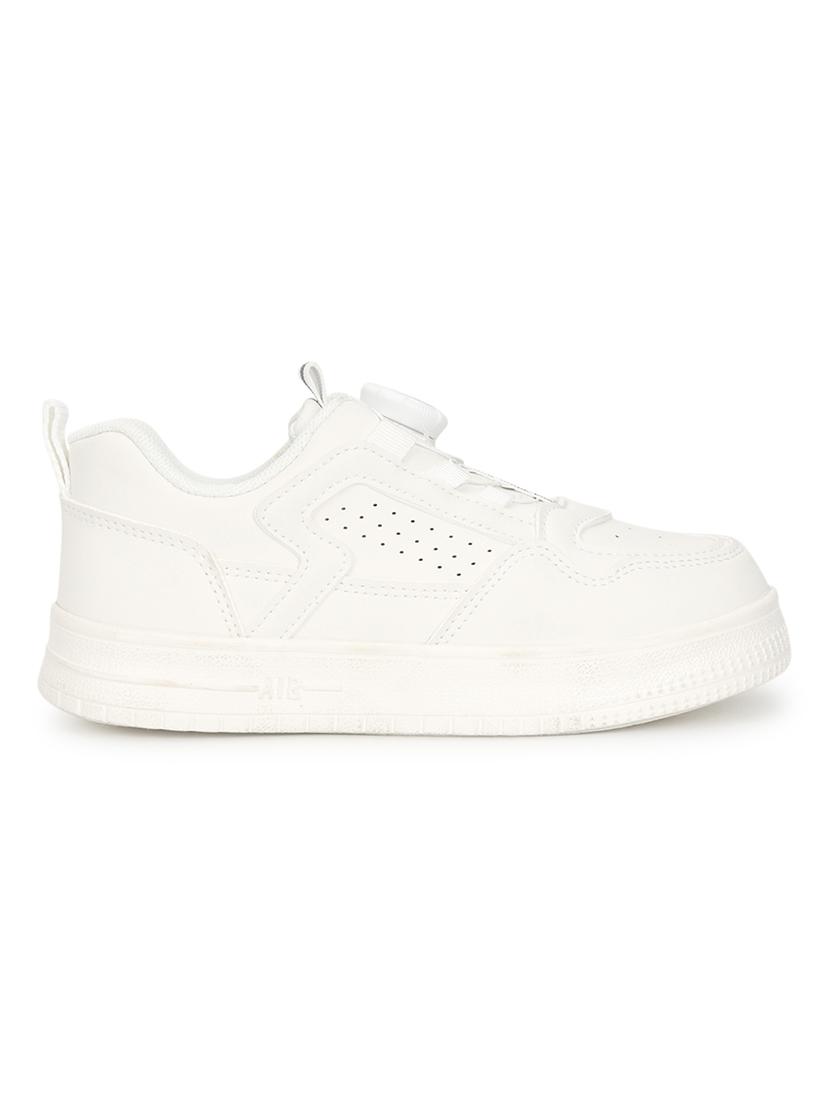 unisex white lace up sneaker - 21941735 - Standard Image - 2