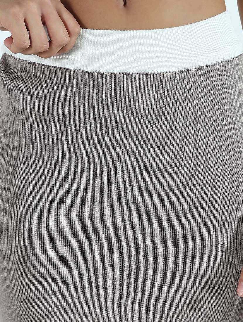 women solid top and skirt co-ord set - 21941782 -  Standard Image - 2