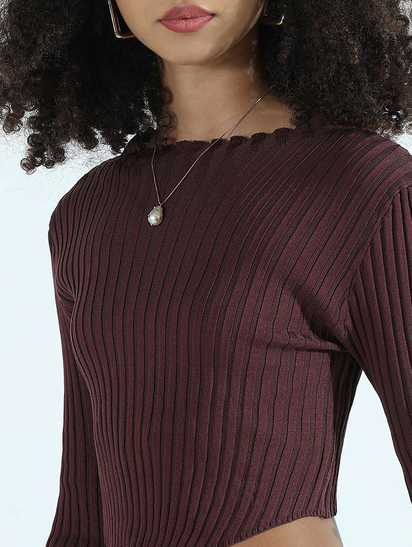 women solid top and skirt co-ord set - 21941783 -  Standard Image - 2