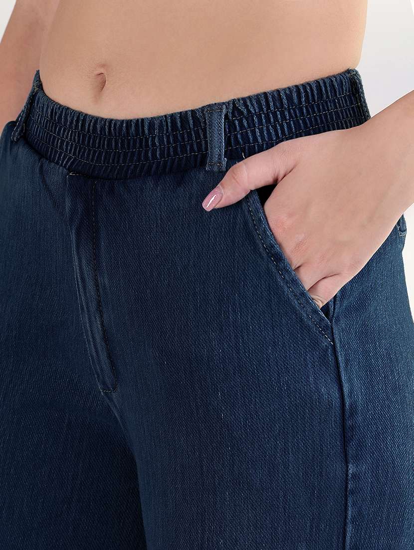 women solid mid rise wide leg jean - 21941833 -  Standard Image - 2