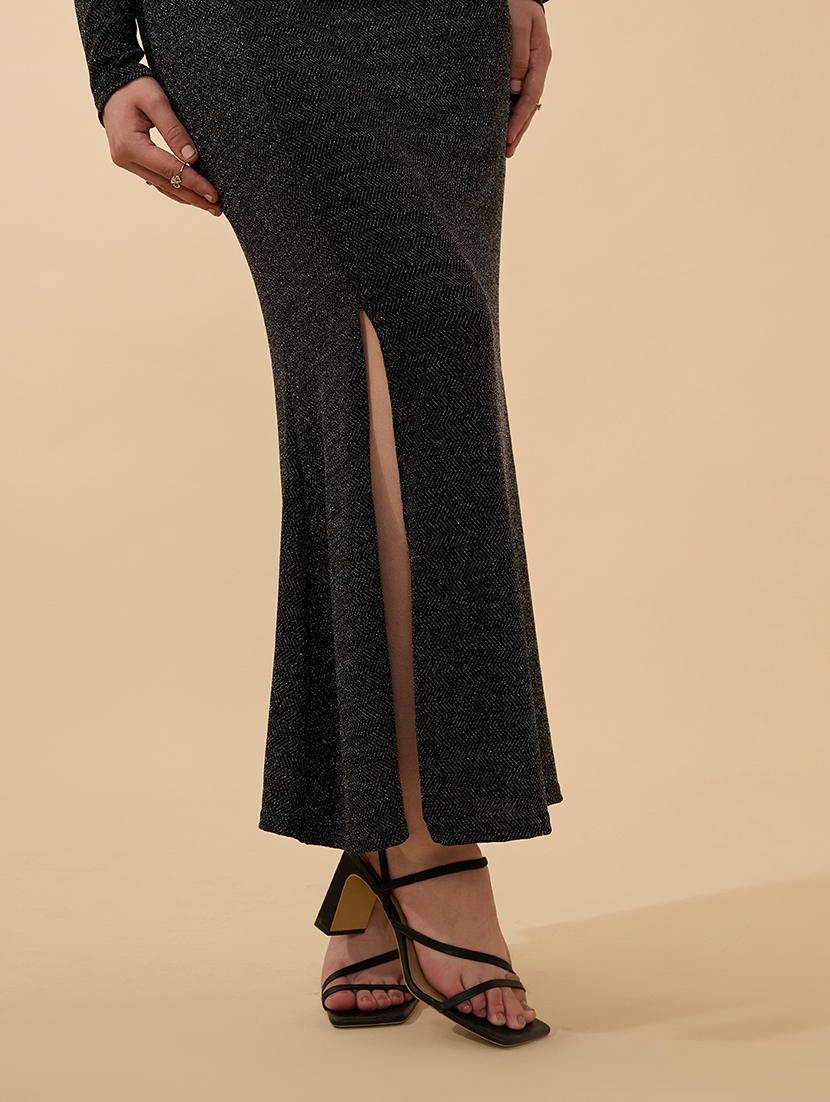 women self designed long sleeve bodycon maxi dress - 21941834 - Standard Image - 2