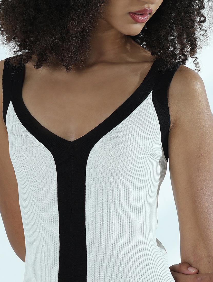 women solid sleeveless bodycon dress - 21941848 - Standard Image - 2