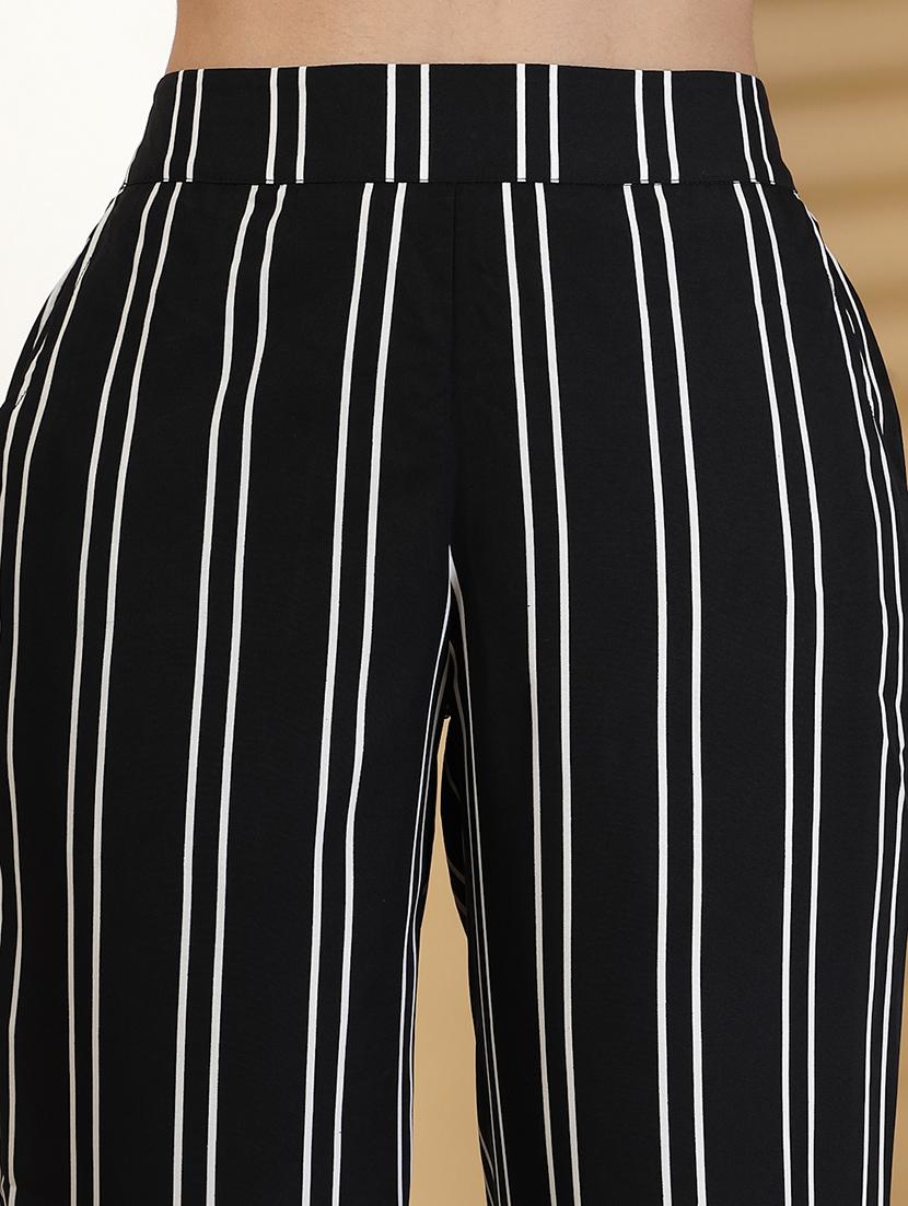 women striped high rise bermuda - 21942249 - Standard Image - 2